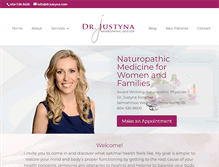 Tablet Screenshot of drjustyna.com